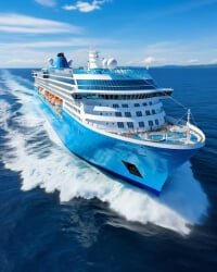 Travelers enjoying the best cruise deals on a high-end cruise ship.
