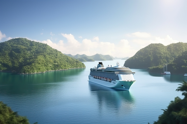 Premium cruise services including fine dining, entertainment, and spa relaxation.